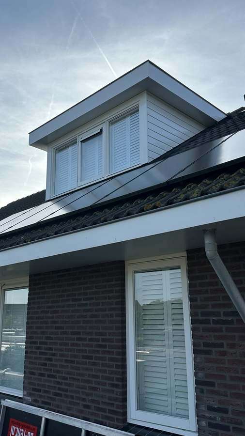 Dakkapel met steiger resultaat